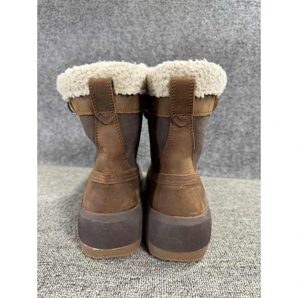 Merrell Boots Womens 9 Brown Leather Faux Fur Lined Insulated Snow J001580